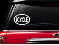 iCYCLE i cycle Cycling Bicycle Cyclist Bike Decal